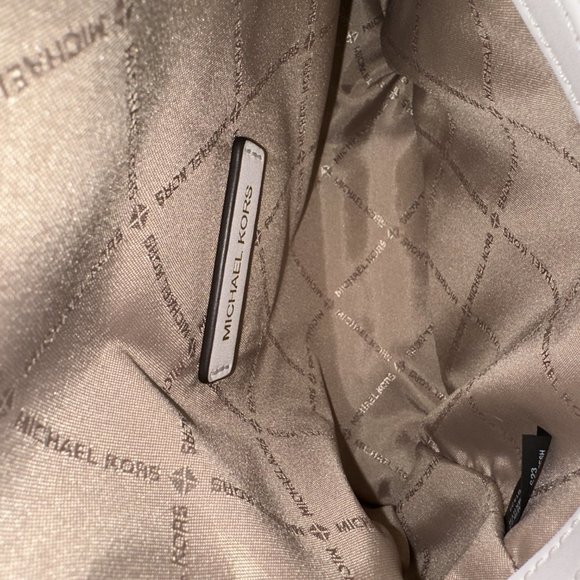 Michael Kors Cece MD Studded Flap Pocket Leather Shoulder & Wallet OPTIC White - Picture 7 of 14